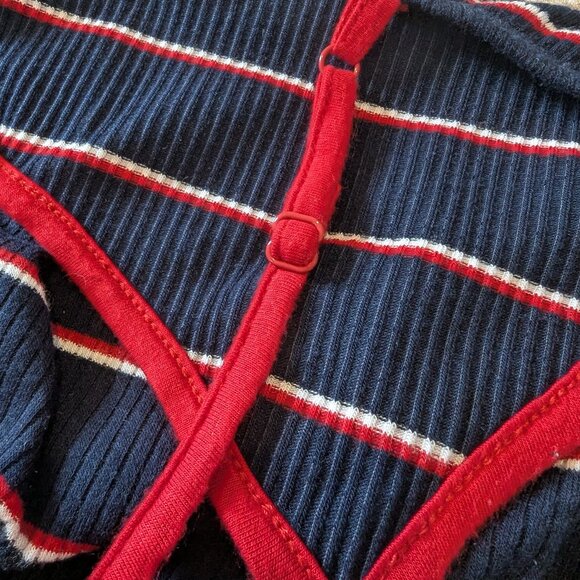 Mossimo Red, White and Blue Striped Romper - Small - Picture 9 of 10